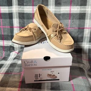 Croft & Barrow Women's Beige Loafers